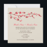 Watercolor Cherry Blossom Hochzeit Einladung<br><div class="desc">Eine Hochzeitseinladung mit einer Aquarell inspirierte Abbildung eines Zweiges Kirschblüten oben. Der Hintergrund ist ein tiefer Schatten von Weiß. Personalisieren Sie den Text mit Details zu Ihrem Anlass. Die Aufnahme stammt aus Braut und Bräutigam. Suchen Sie nach passenden Artikeln in Jill's Paperie.</div>