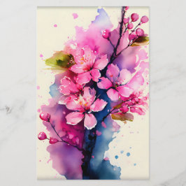 Watercolor Cherry Blossom Seifenspulpapier