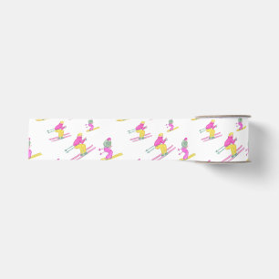 Watercolor Chic Ski Ripsband