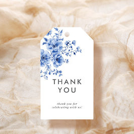 Watercolor Chinoiserie Floral Thank you Geschenkanhänger