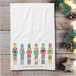 WATERCOLOR CHRISTMAS NUTCRACKERS GESCHIRRTUCH<br><div class="desc">Elegante Darstellung von Wasserfarben</div>