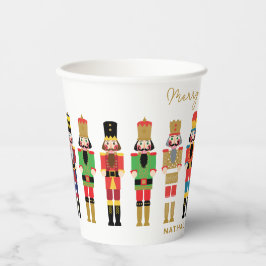 WATERCOLOR CHRISTMAS NUTCRACKERS PAPPBECHER