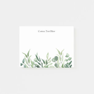 Watercolor Classic Greenerity Benutzerdefinierter Post-it Klebezettel