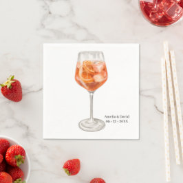 Watercolor Cocktail Serviette