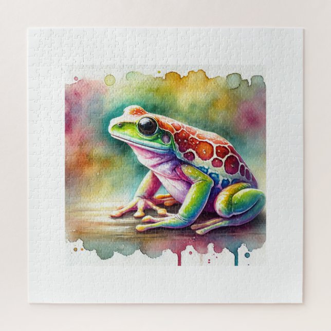 Watercolor Coqu Frog 140724AREF115 - Watercolor (Vertikal)