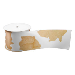 Watercolor Cow Skin Pattern Satinband