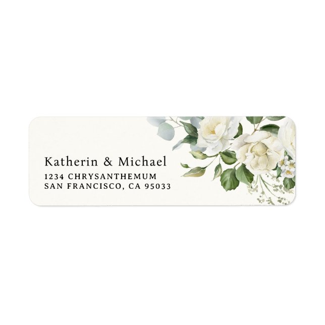 Watercolor Creamy Floral Eucalyptus Wedding (Vorne)