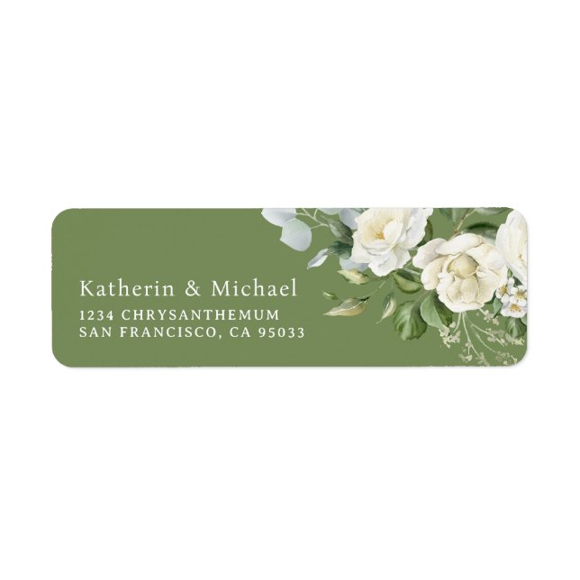 Watercolor Creamy Floral Eucalyptus Wedding (Vorne)