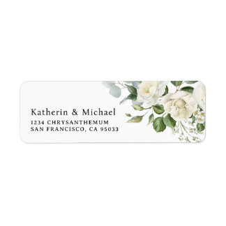 Watercolor Creamy Floral Eucalyptus Wedding