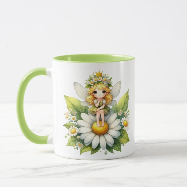 Watercolor Daisy Fairy Tasse (Links)