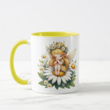 Watercolor Daisy Fairy