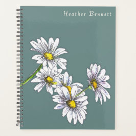 Watercolor Daisy Floral Boho Christmas Gift