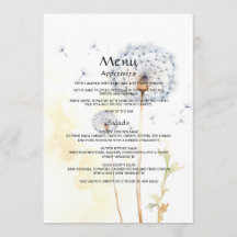 Watercolor Dandelion Wedding