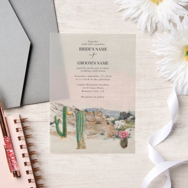 Watercolor Desert Cactus Boho Wedding (Hochzeit)
