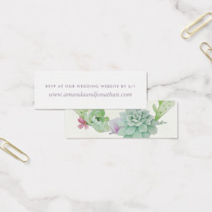 Watercolor Desert Cactus Succulents Mariage RSVP