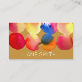 Watercolor Design Moderne, stilvolle Kreativindust Visitenkarte