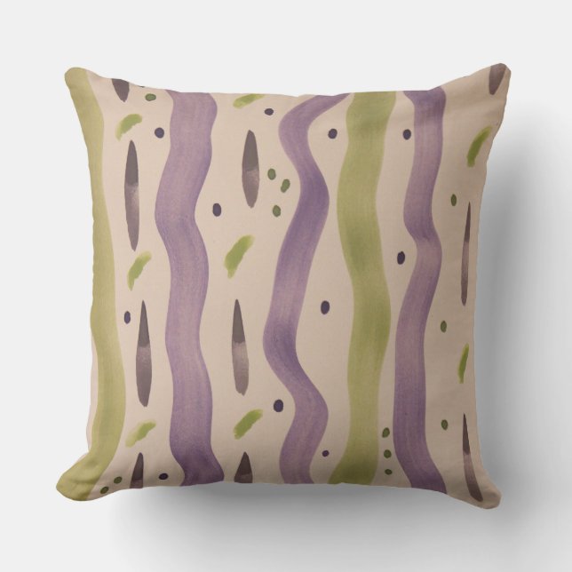 Watercolor Designer-Kissen Kissen (Vorderseite)