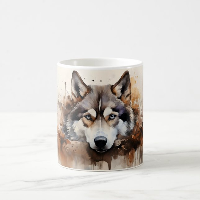 Watercolor Dog Mug Wrap (Centre)