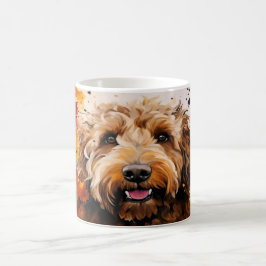 Watercolor Dog Mug Wrap Verwandlungstasse