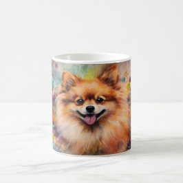 Watercolor Dog Mug Wrap Verwandlungstasse