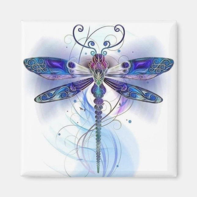 watercolor dragonfly art magnet (Vorne)
