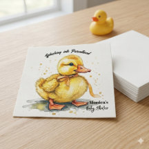 Watercolor Duckling Splash Gender Neutral 