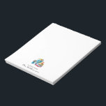 Watercolor Earth Books Apple | Monogramm-Lehrer Notizblock<br><div class="desc">Diese machen großartige Geschenke, die Lehrer, Verwandte oder Freunde sicher sind, Liebe! Perfekt für Erinnerungen, Kalendernotizen, Hausaufgaben Notizen, Namensmarken und vieles mehr! Fügen Sie diesem Design Ihre benutzerdefinierte Formulierung hinzu, indem Sie die "Diese Vorlage bearbeiten"-Felder auf der rechten Seite des Elements verwenden, oder klicken Sie auf die blaue Schaltfläche "Anpassen",...</div>
