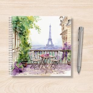 Watercolor Eiffel Tower Paris Notizbuch