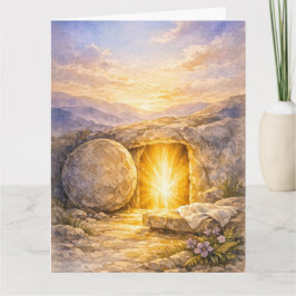 Watercolor Empty Tomb Karte