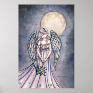 Watercolor-Engel-Kunstposter von Molly Harrison Poster