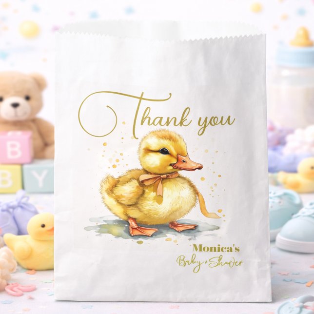 Watercolor-Entchen-Splash geschlechtsneutral  Geschenktütchen (Von Creator hochgeladen)
