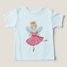 Watercolor Fairy Ballerina Toddler T-Shirt