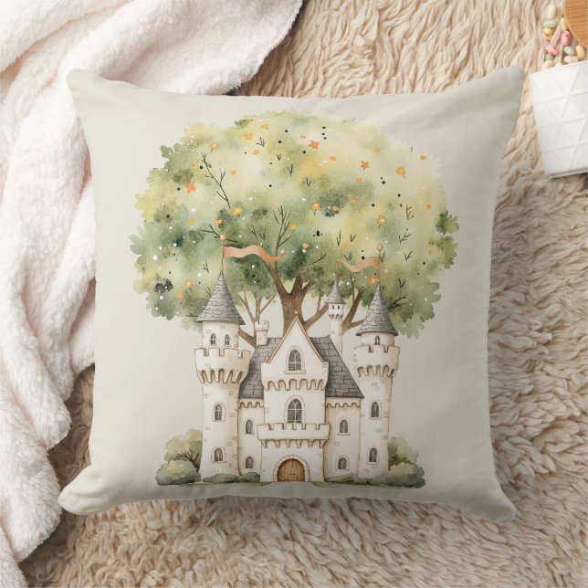 Watercolor Fairytale Princess Whimsical Kissen (Decke)