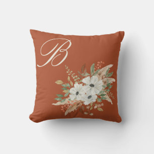 Watercolor Fall Winter Bouquet Kissen
