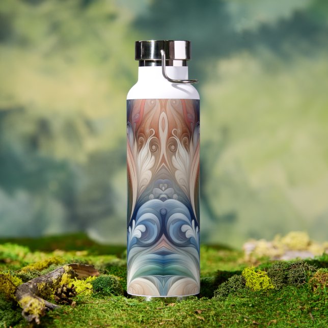 Watercolor Fantasy Floral Romantisches Muster Trinkflasche (Außenbereich)