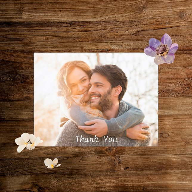 Watercolor Faye Floral Danke, Postcard Postkarte (Von Creator hochgeladen)