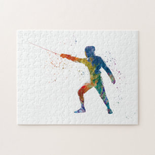 Watercolor Fencing