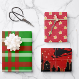 Watercolor Ferien Muster Packung Papierblätter Geschenkpapier Set