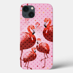 Watercolor Flamingo Muster Case-Mate iPhone Hülle