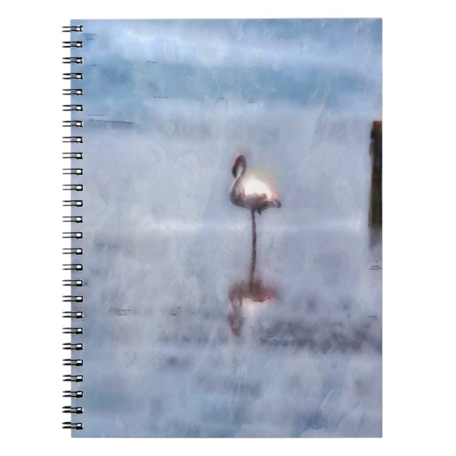Watercolor Flamingo Notizblock (Vorderseite)