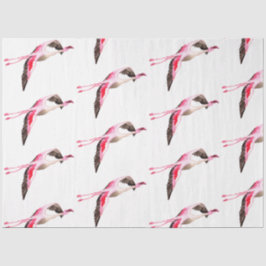 Watercolor Flamingo Series Design 10 Seidenpapier
