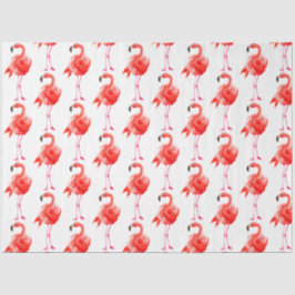 Watercolor Flamingo Series Design 14 Seidenpapier