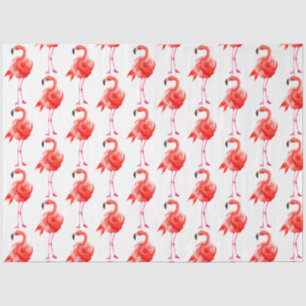 Watercolor Flamingo Series Design 14 Seidenpapier