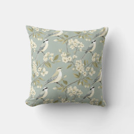 Watercolor Floral Birds Accents Kissen