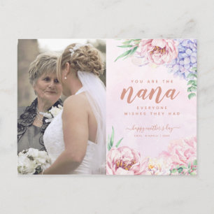 Watercolor Floral Fête des mères pour Nana Carte P