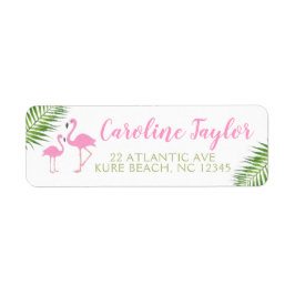 Watercolor Floral Flamingo Babydusche