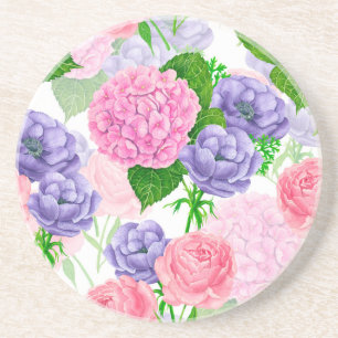Watercolor floral pattern getränkeuntersetzer