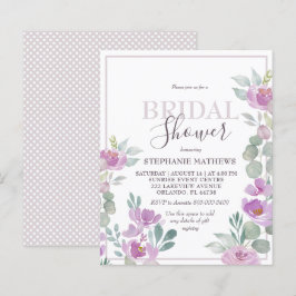 Watercolor Floral Pink BRIDAL SHOWER EINLADEN