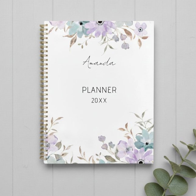 Watercolor Floral Planner  Flowers (Créateur téléchargé)