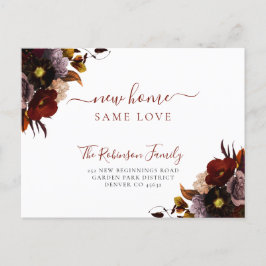Watercolor florale elegante Eleganz bewegend Ankündigungspostkarte